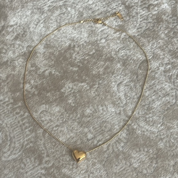 Brand New Gold Tone 3D Heart Bubble Necklace Balloon Embedded Gems Star - Picture 7 of 12